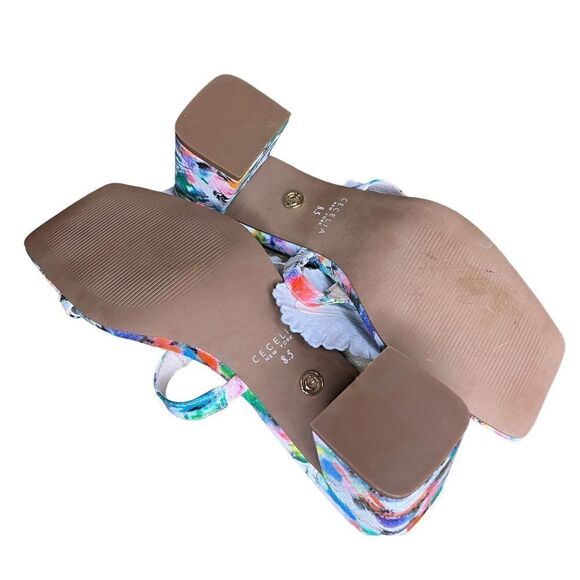 Cecelia New York Happy Multi Flower Sandal NWOB Size 8 1/2 - Picture 11 of 12